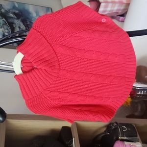 Red Poncho Sz 3T